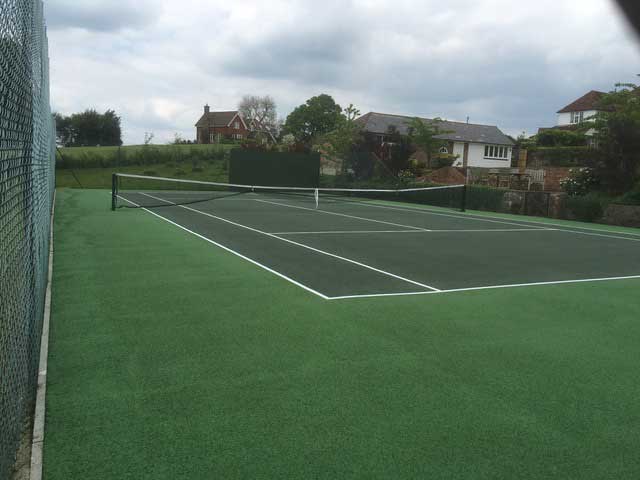 Annual Maintenance a tennis court in Wadhurst after annual maintenance